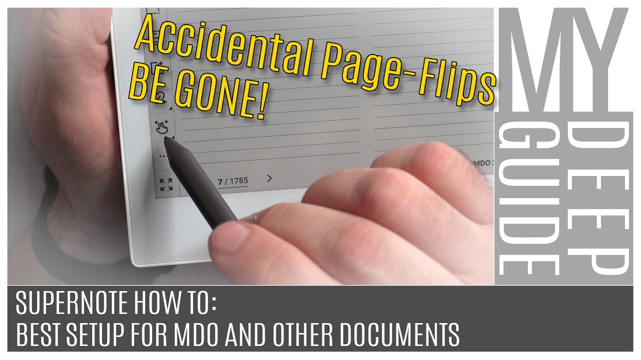 Supernote How To: Best Setup For MDO and Other Documents - YouTube