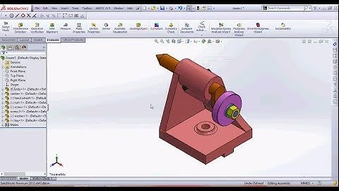 Solidworks Milling machine tailstock assembly design complete tutorial.