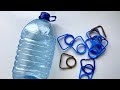 A simple idea to recycle a plastic bottle. Plastic bottle basket