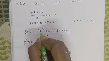11th maths chapter 10 differential calculus exercise 10.5 sum 20
