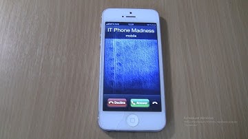 Apple Iphone 5 with rare iOS 6 incoming call