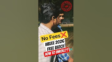 BIGGEST ANNOUNCEMENT🔴WBJEE 2026 FREE BATCH✅😱#wbjee #shorts #viral