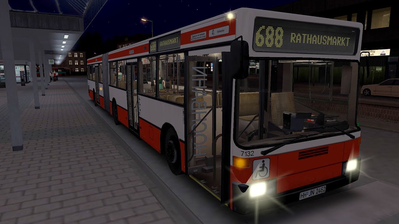 Omsi 2 Addon Hamburg Day & Night - Route 688 BF Altona - Rathausmarkt (PC)