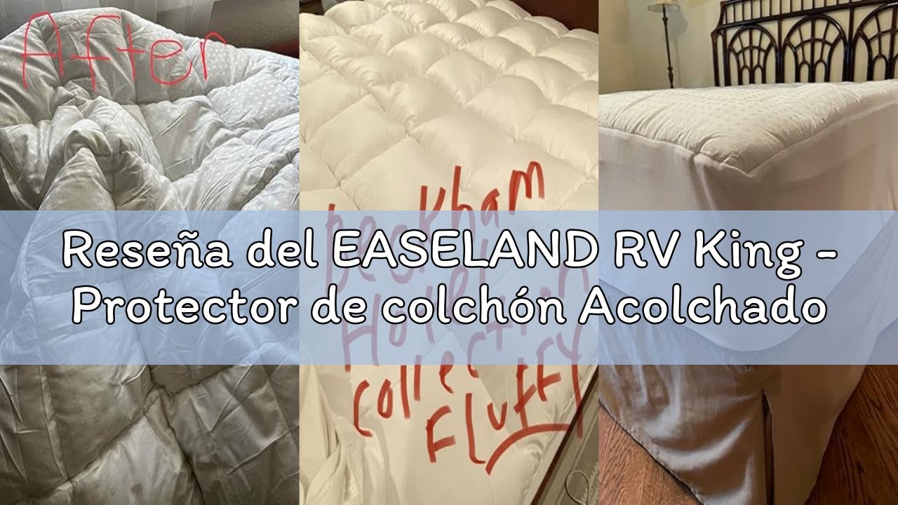 Reseña del EASELAND RV King - Protector de colchón Acolchado y Ajustable, Parte Superior de algodón
