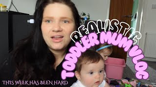 UK SAHM TODDLER MUM VLOG-realistic and raw! This week has been hard-mum/mom life - mum of 4