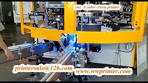 PET Plastic Bottle Servo Screen Printer  with hot foil stamping CNC04