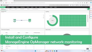 How to install and configure ManageEngine OpManager network monitoring