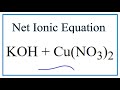 Ionic Charges and Net Ionic Equations