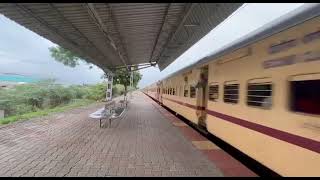Old ICF days Kolhapur bound Haripriya Express crossing Kalburagi Superfast express