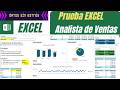 Excel | Prueba Avanzada de Excel para Analistas de Ventas (Tablas Dinámicas, Gráficos, Análisis)