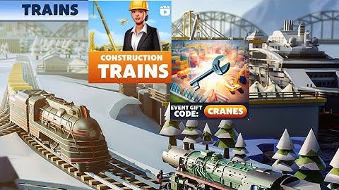 TrainStation2🚆#1036: Construction 🦺 🚧 Event - Trains in the event. Gift code - Cranes