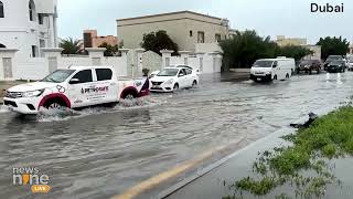 Dubai | Heavy rains, floods hit parts of UAE | #dubai | News9