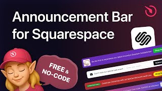 How to add Announcement Bar to Squarespace [FREE]