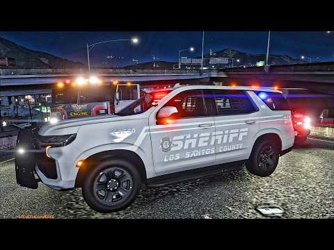 Sheriff Saturday Goes CRAZY 🚔 | Harris County Slicktop Tahoe Patrol! (GTA 5 LSPDFR Mods)