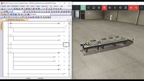 Scene4 Queue of Items (Counters) - Factory I/O linked with GX Work2