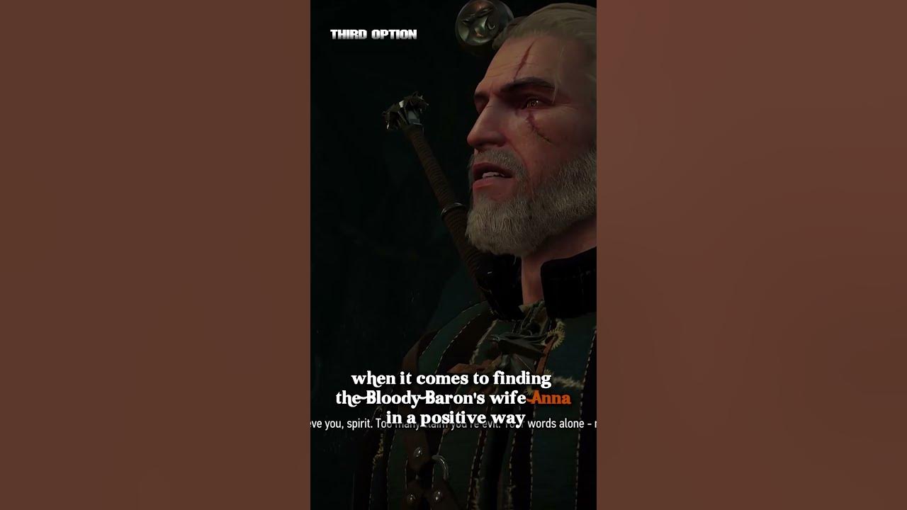 The Witcher 3 - The Whispering Hillock - Decisions #shorts #witcher