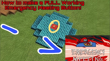 HOW TO MAKE A FULL WORKING EMERGENCY MEETING BUTTON FROM AMONG US IN MINECRAFT!