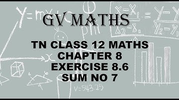 Class 12 Maths CHAPTER 8 – Differentials and Partial Derivatives Exercise 8.6 Q.No.7 TN New Syllabus