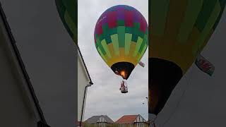 A HUGE HOT AIR BALLOON NEARLY HIT OUR HOUSE
