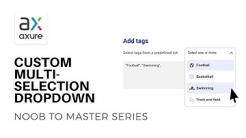 Multiple Selection Dropdown Panel | Axure RP: Noob to Master - Ep36