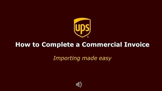 How to Complete a US Commercial Invoice