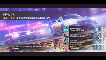 Polestar 1 Day 5 Race 5 walkthrough NFS No Limits