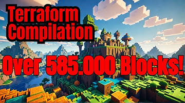 Terraform Timelapse Compilation #17 (Over 585.000 Blocks) / #minecraft