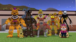 Five Nights at Freddys 4 MOD in Minecraft PE