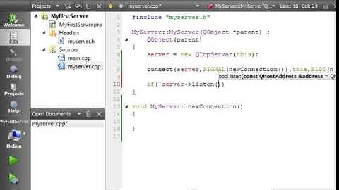 C   Qt 67   QTCPServer   a basic TCP server application