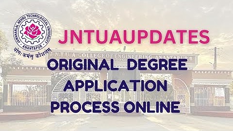 JNTUA//ONLINE OD APPLICATION PROCESS STEP BY STEP