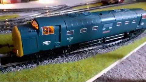 Shunting on my 00 gauge layout video 3 with hornby ruston and bachmann deltic