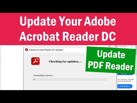 Video: Hvordan oppdaterer jeg Adobe Acrobat DC til pro?