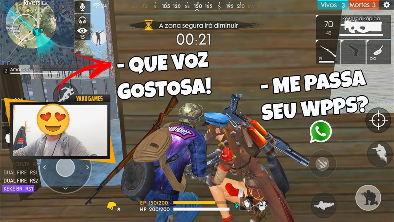 Gostosas do free fire aoe essa foi a mais safada q eu ja encontrei