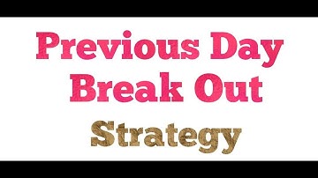 Previous Day Range Breakout Strategy: back test and practice