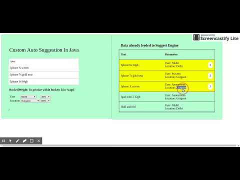 Smart Auto Suggest in Java
