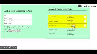 Smart Auto Suggest in Java