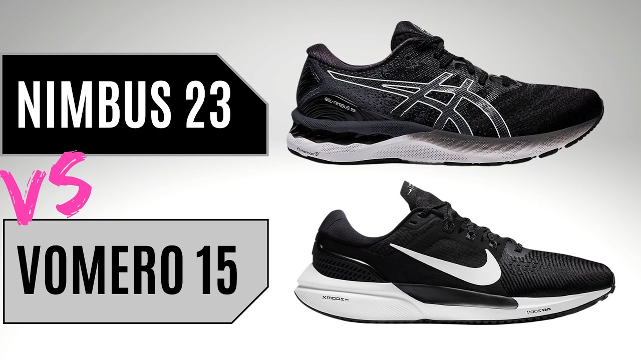 Nike Vomero 15 vs Asics Gel Nimbus 23 | Cushioned Daily Running Shoes -  YouTube