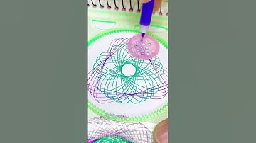 Hypnotic Spirograph Art ~| 54 |~ A Visual Journey  #Spirograph #GeometricArt #shorts #asrm #youtube