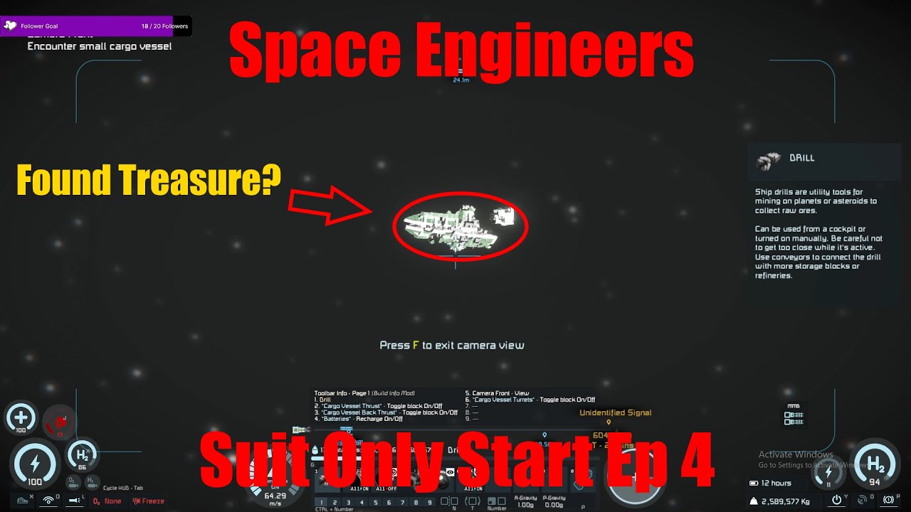 Space Engineers Suit only Start, Ep 4 - YouTube