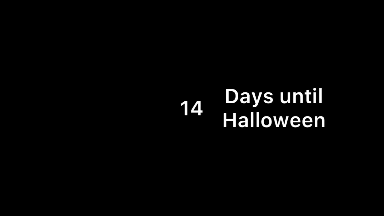 14 Days Until Halloween YouTube 14 Days Until Halloween YouTube