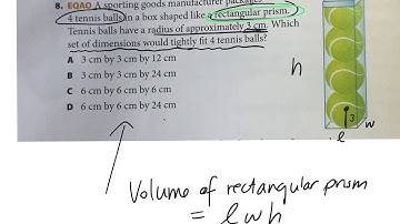 How to find volume of a rectangular prism eqao practice gr 9 applied