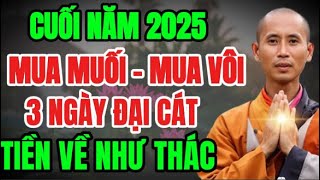 Bí Mật 3 Ngày Vàng Mua Muối Mua Vôi Cuối Năm 2025: Tiền Về Như Thác, Gia Đạo An Yên Cả Năm 2026