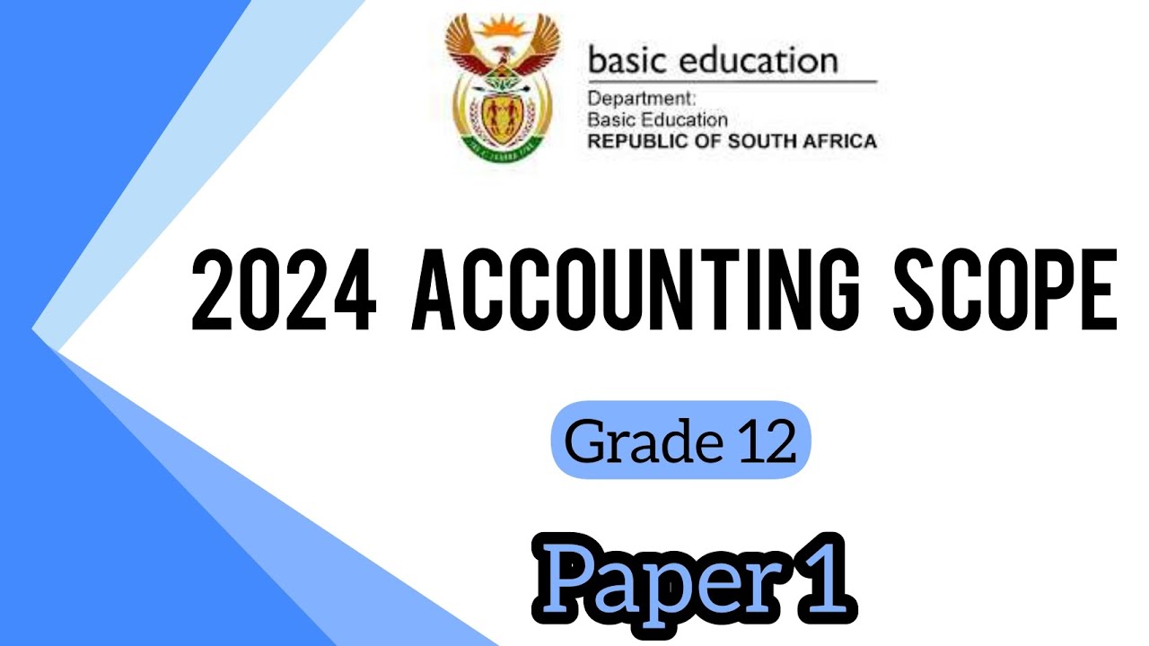 Grade 12 Accounting | November 2024 | Paper 1 Exam scope - YouTube
