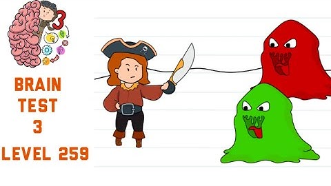 Brain Test 3 Level 259 Mary must defeat those slimes Walkthrough