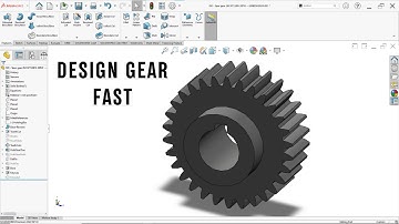SolidWorks Gear Design | Easy Spur Gear Using Toolbox