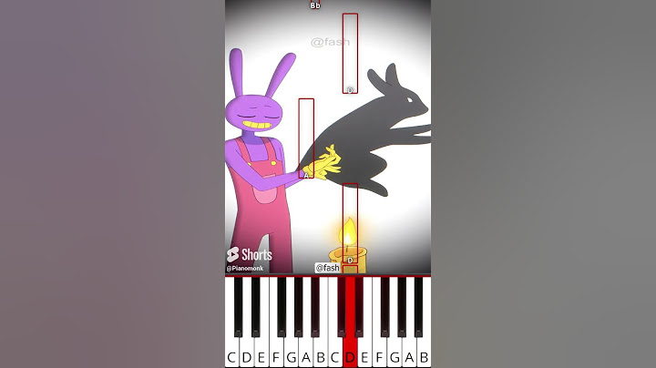 Jax x Ragatha: Shadows Challenge(@fash) The Amazing Digital Circus Animation - Octave Piano Tutorial