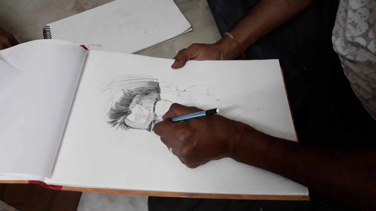 my live pencil sketch YouTube