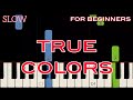 TRUE COLORS [ HD ] - CINDY LAUPER | SLOW &amp; EASY PIANO