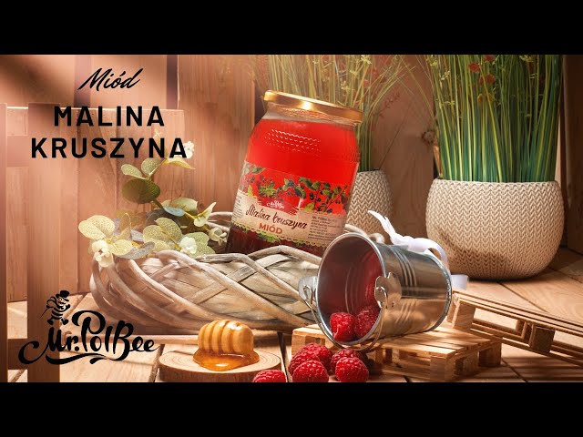 Miód Malina-Kruszyna - (1,2kg)