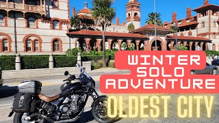Motorcycle Winter Solo Adventure: St. Augustine